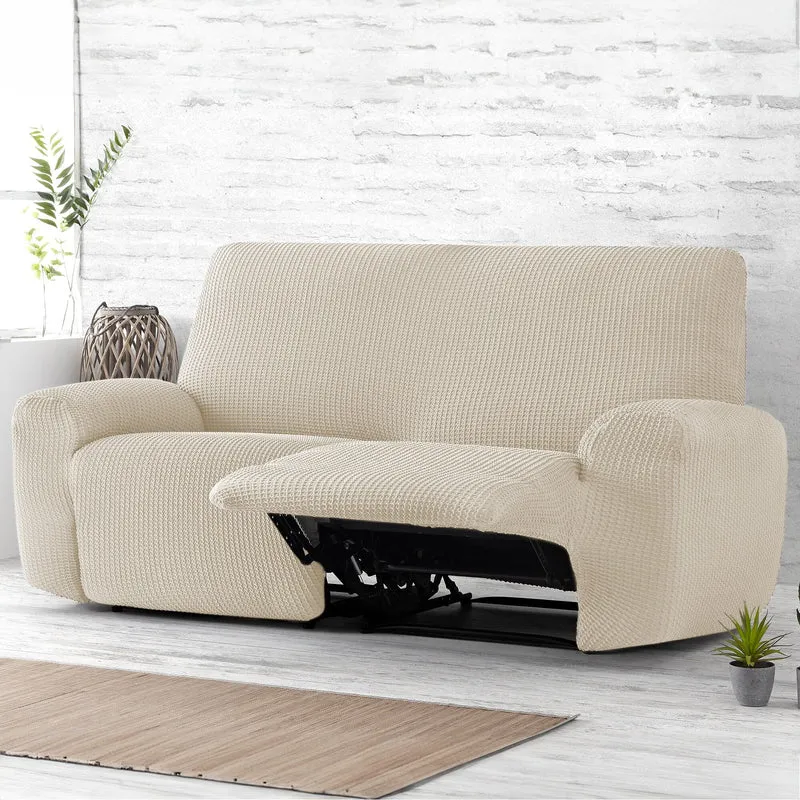 Copridivano Elastico Sagomato per Divano Reclinabile in Tessuto Jacquard - Milos