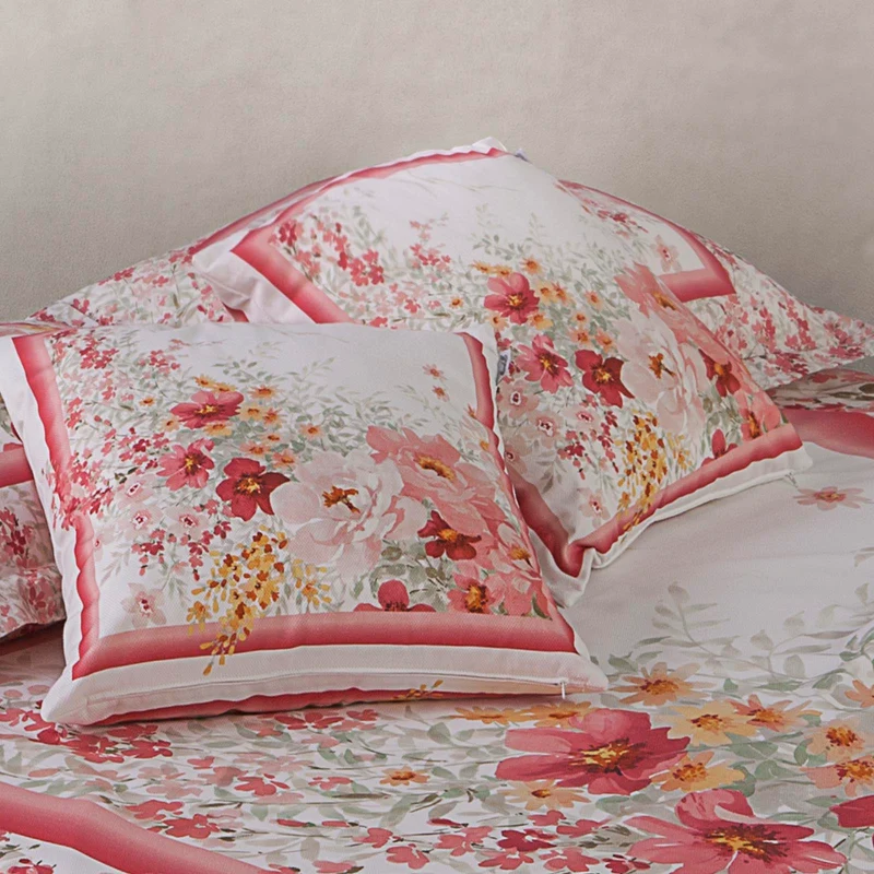Cuscino arredo rose carrefleur Floreale in Cotone