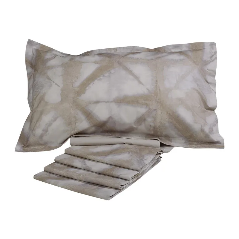 Completo Lenzuola shibori in Percalle Luisiana