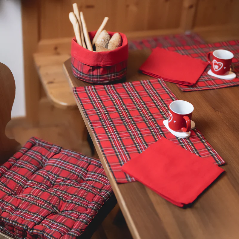 Sacchetto Portapane in Cotone - Tartan