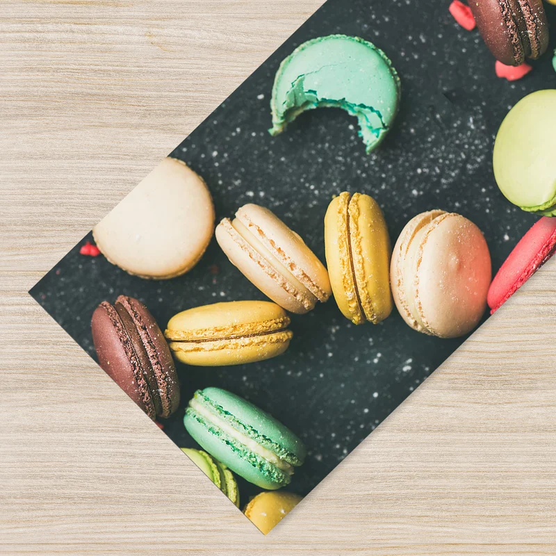 Tappeto Passatoia da cucina antiscivolo,fantasia macaron antimacchia, lavabile in lavatrice