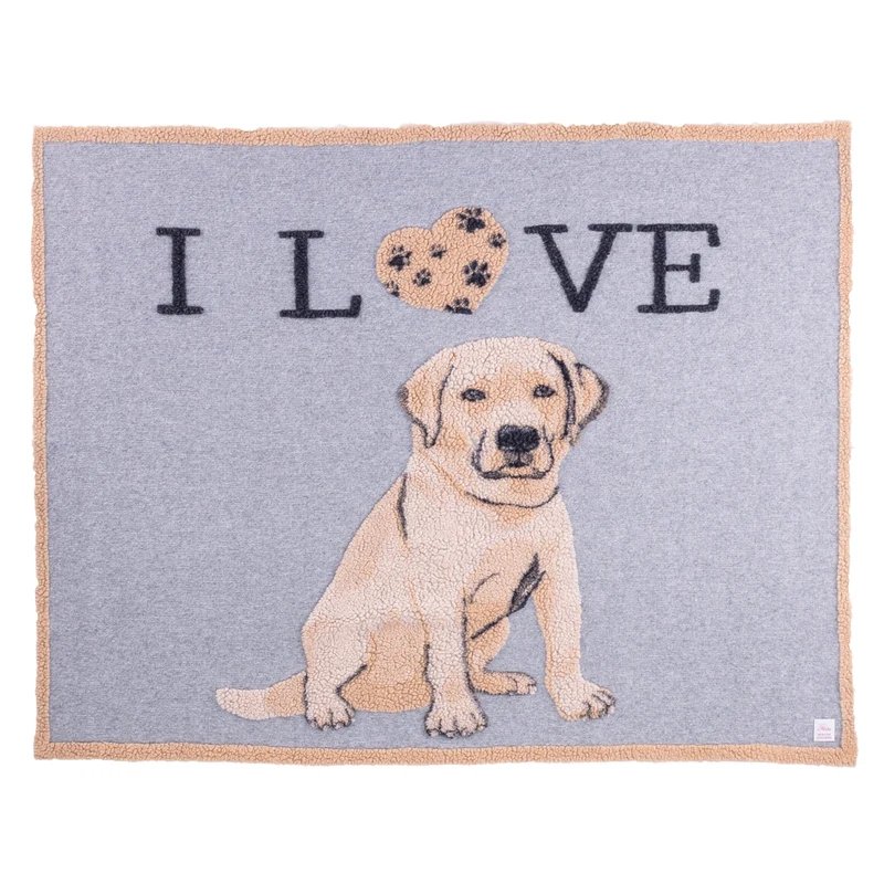 Plaid in Lana Cotta - I Love Labrador