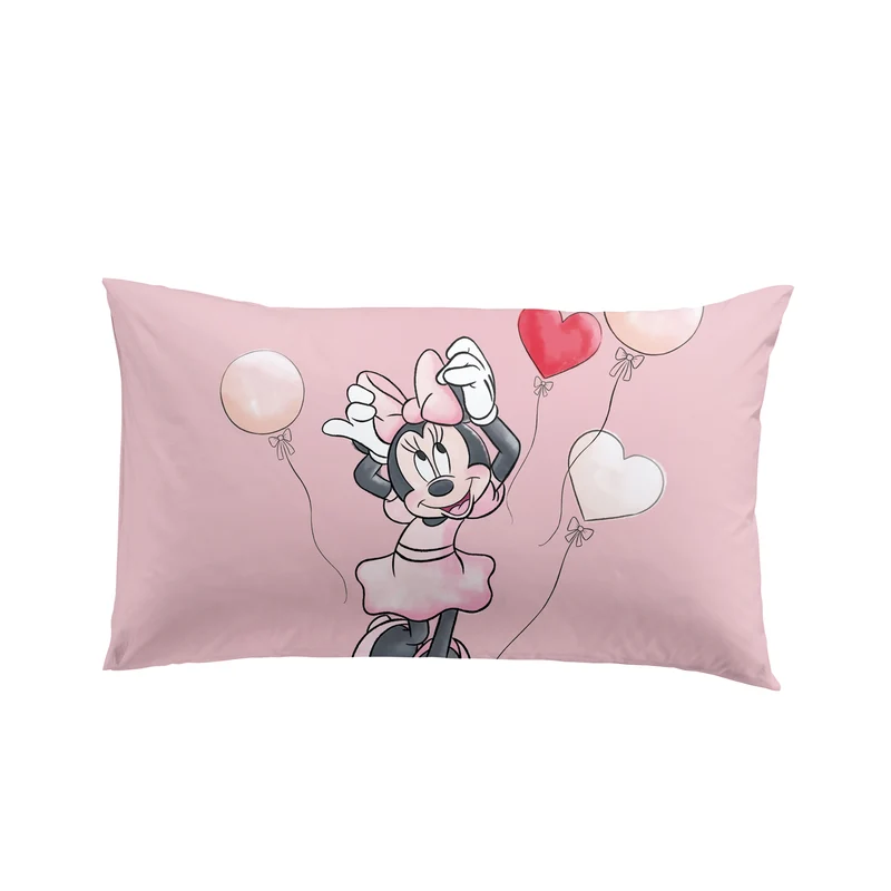 Coppia Federe in Cotone Minnie Love Cartoons