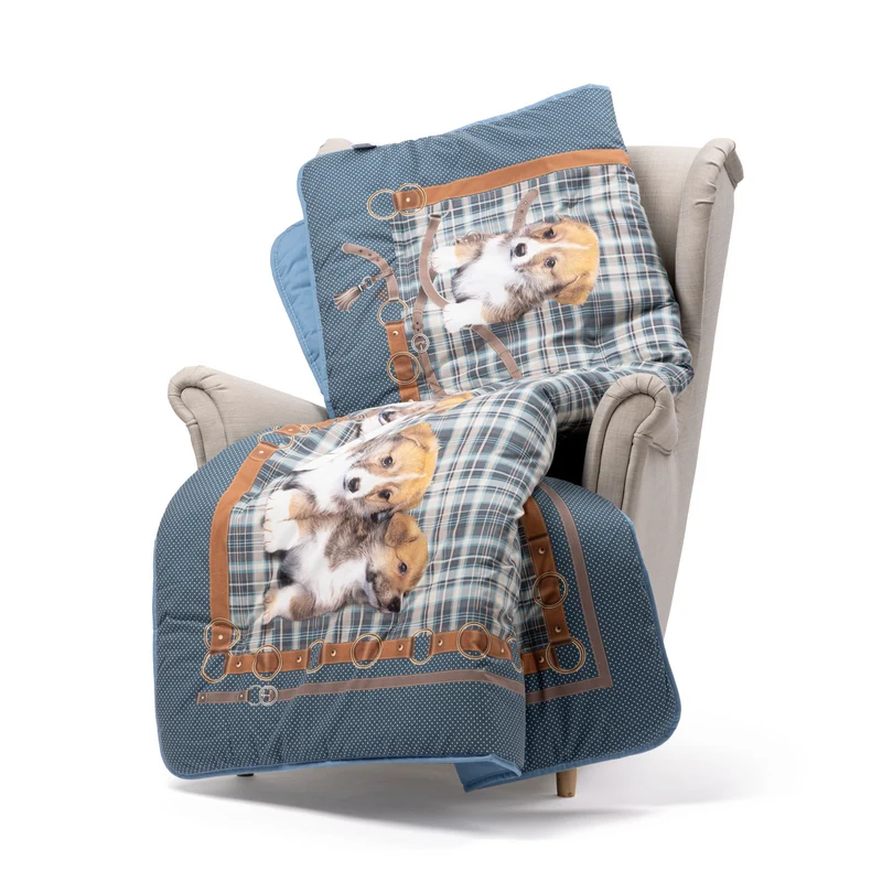 Plaid Scaldotto cuccioli in Cotone 250 gr/mq