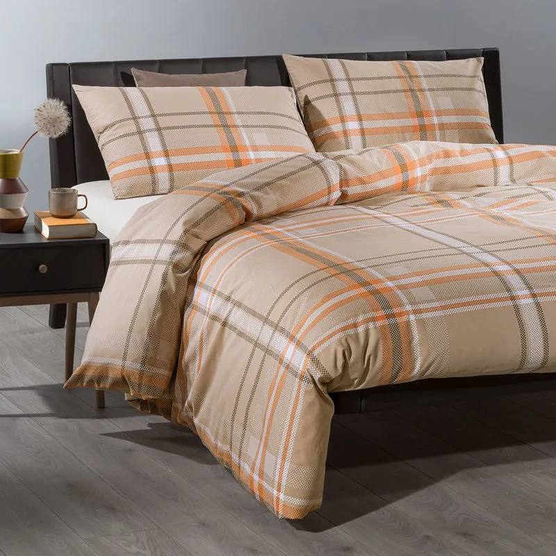 Copripiumino con federe kilt in Cotone