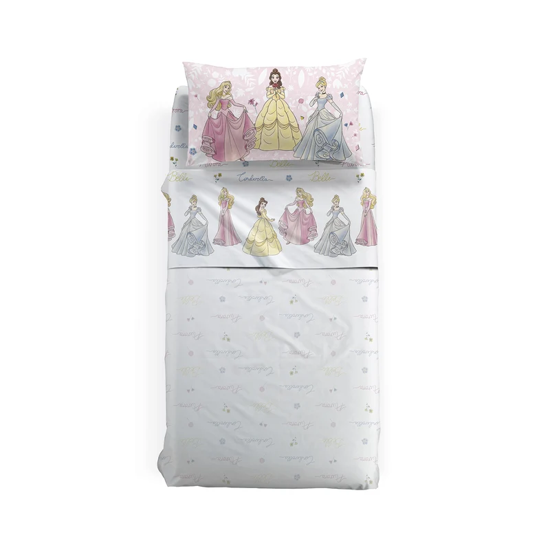 Completo Lenzuola le principesse in Cotone