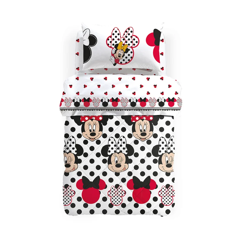Trapunta minnie pois in Cotone 300 gr/mq