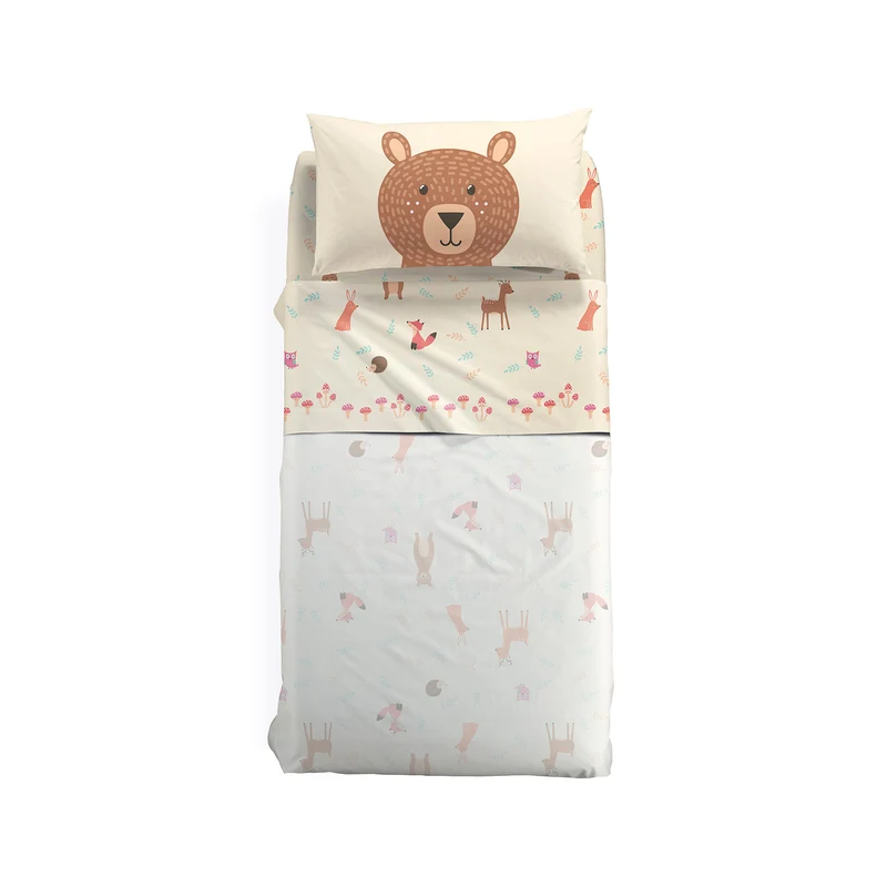 Completo Lenzuola bosco in Cotone