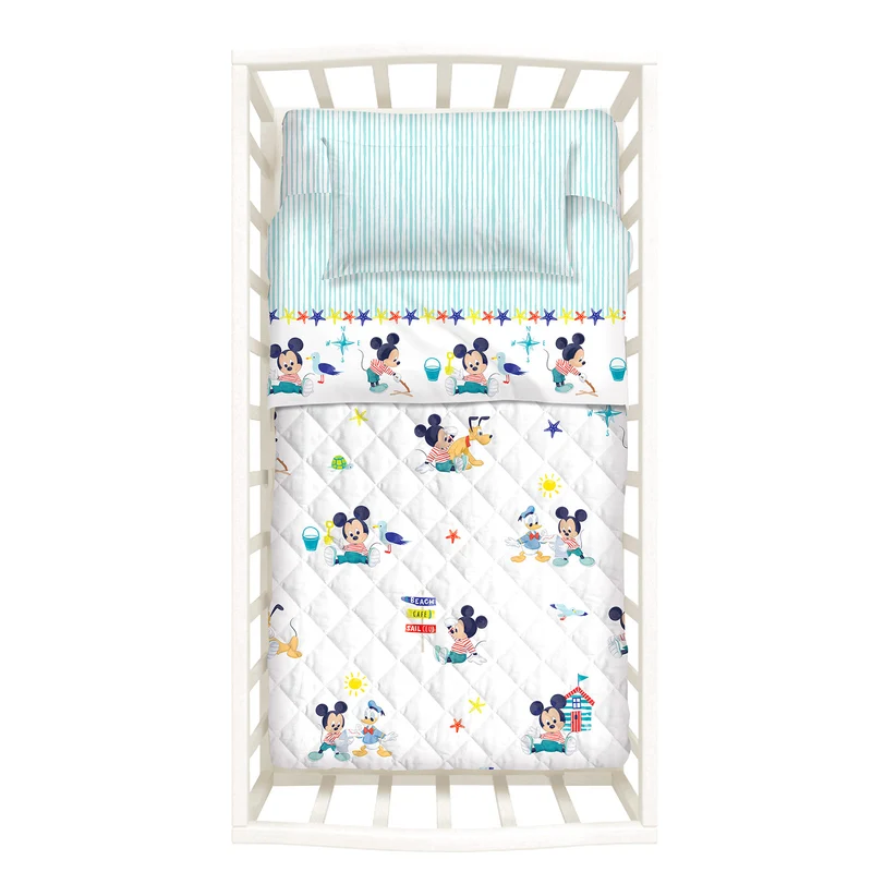 Copriletto Primaverile baby mickey in Cotone 80 gr/mq