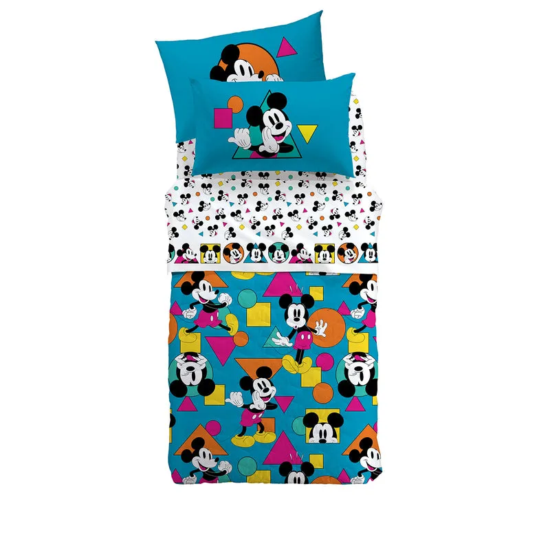 Copriletto Primaverile mickey geo in Cotone 90 gr/mq