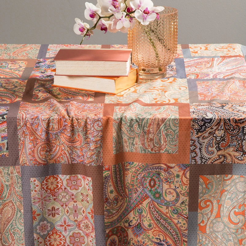 Telo arredo Copridivano Grandecor asia Precious in Cotone