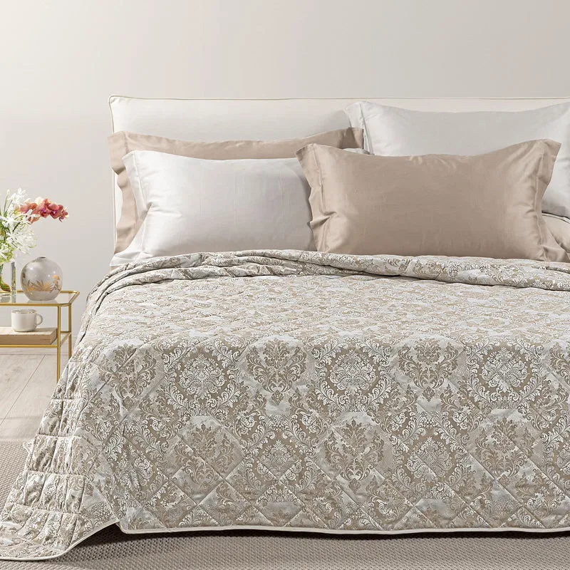 Copriletto Primaverile mida in Raso Jacquard 80 gr/mq