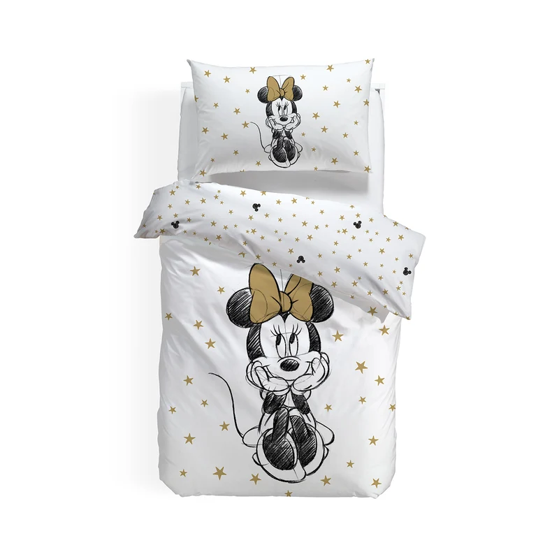 Copripiumino con federe minnie star in Cotone