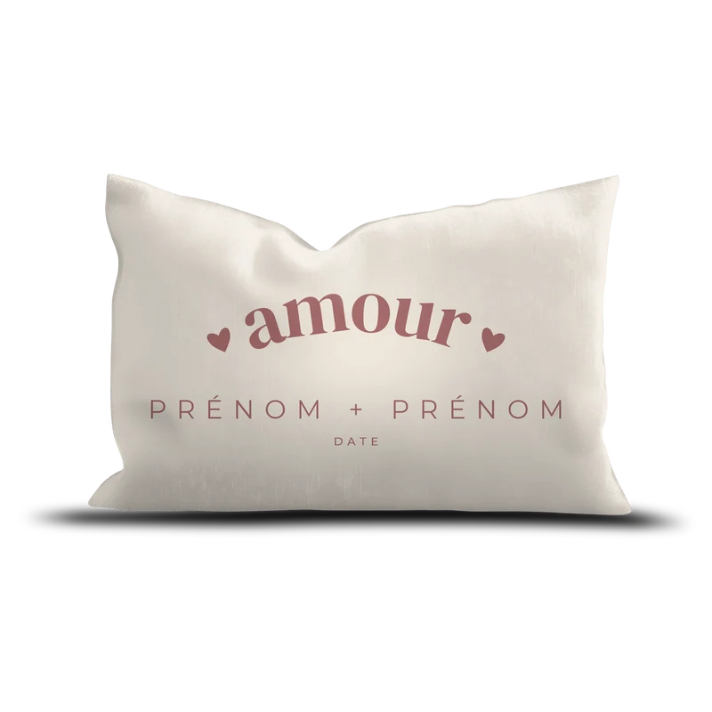 Cuscino in velluto personalizzato - Amore