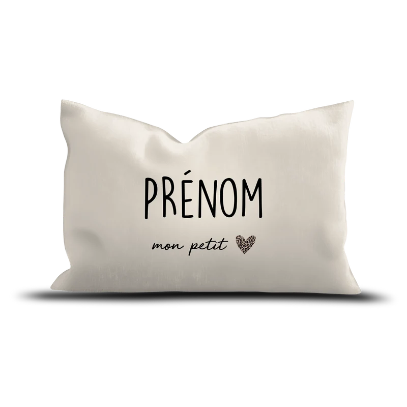 Cuscino in velluto personalizzato "Il mio piccolo cuore"