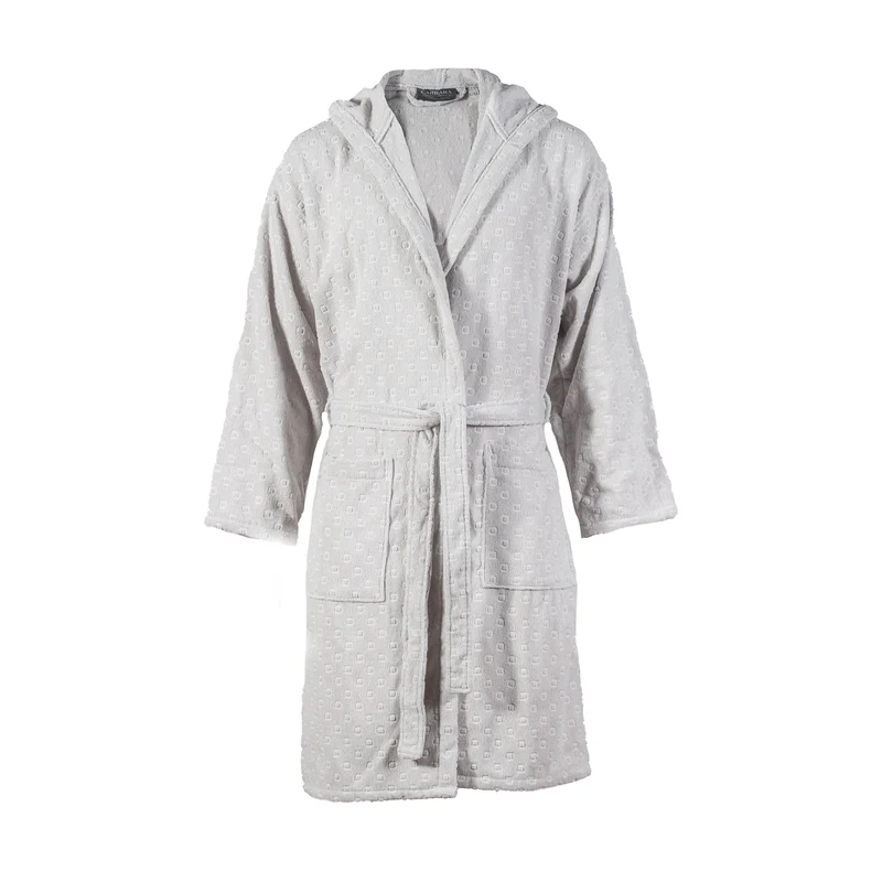 Accappatoio con Cappuccio burano Moderno in Spugna 350 gr/mq