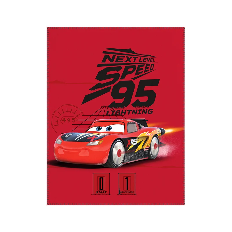 Plaid cars frenzy in Coral Fleece 220 gr/mq