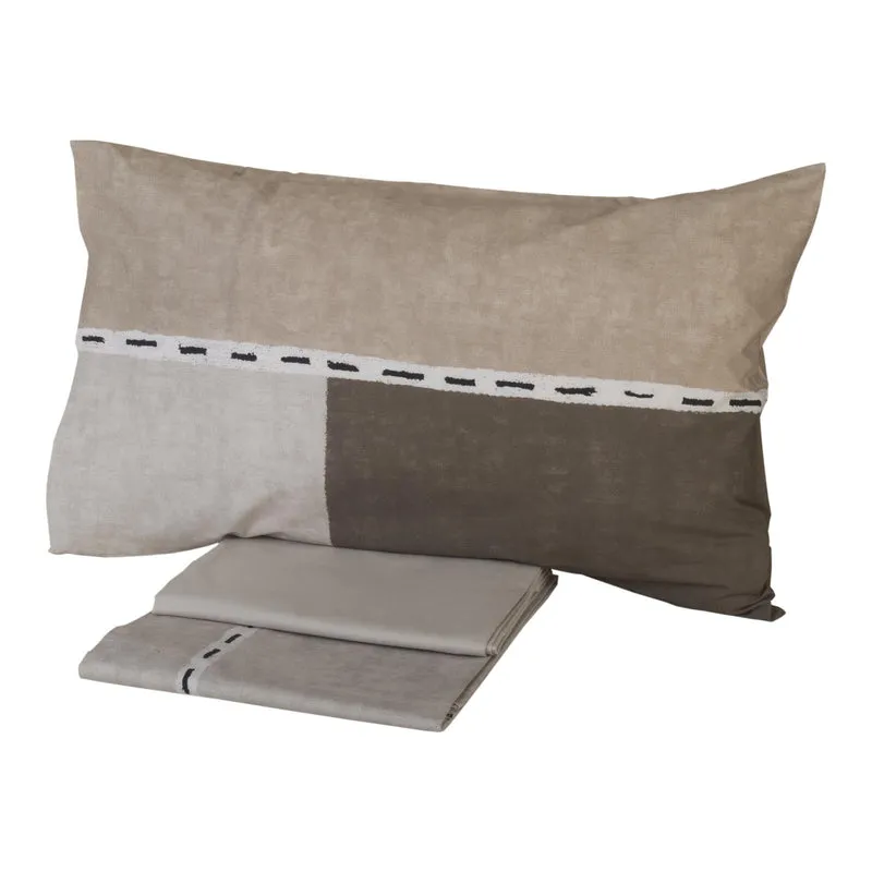 Completo Lenzuola hatch Moderno in Percalle