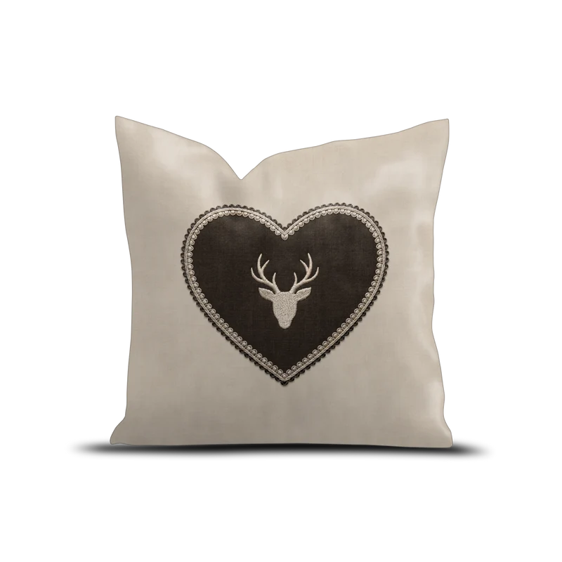 Cuscino in velluto Hinter Schwarze