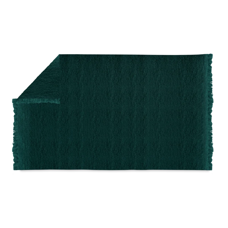 Coperta in mohair tinta unita Forest