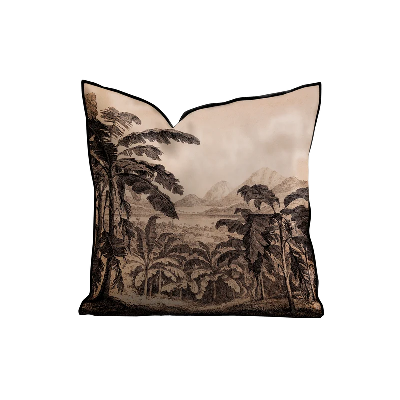 Cuscino Tia Jungle in lino