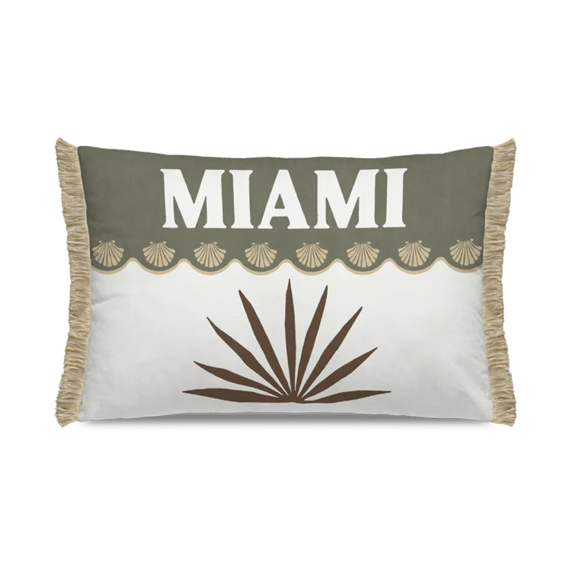 Cuscino da esterno con frange Miami