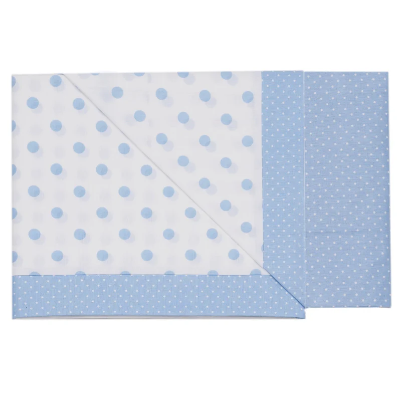 Completo Lenzuoline in Puro Cotone Fantasia Stampata - Pois