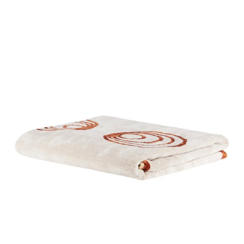Telo Bagno bronze circles Moderno in Spugna 500 gr/mq