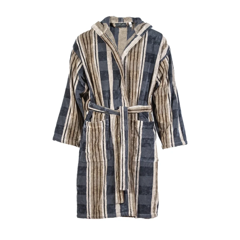 Accappatoio con Cappuccio madison avenue Moderno in Spugna 380 gr/mq