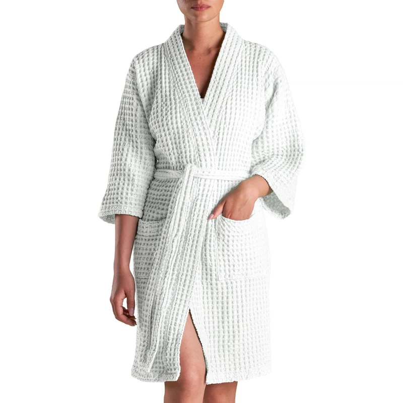 Accappatoio Kimono Nido d'Ape in puro Cotone - Jaspy Sole