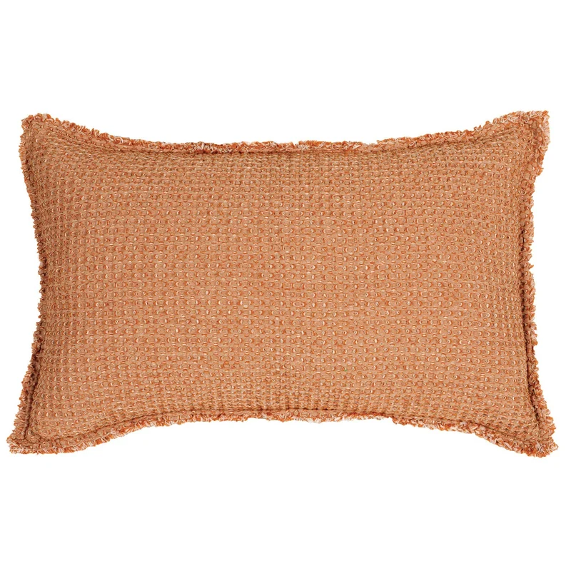 Cuscino a Nido D'Ape StoneWashed in Cotone Chambray Tinta Unita - Maia Chambray