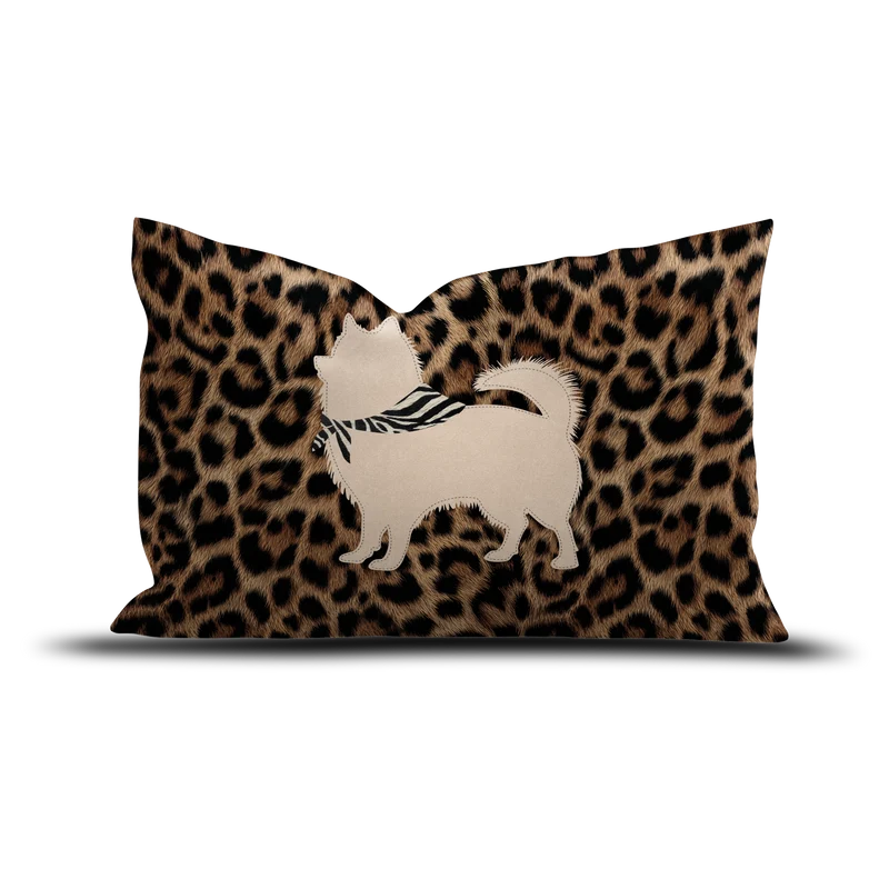 Cuscino in velluto Leo Spitz