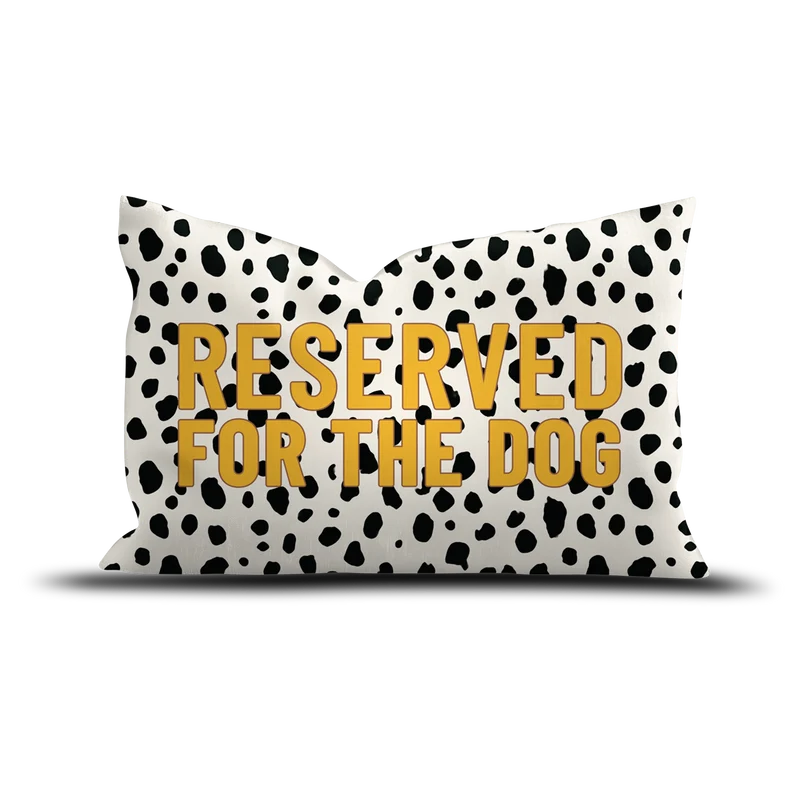 Cuscino in velluto riservato al cane