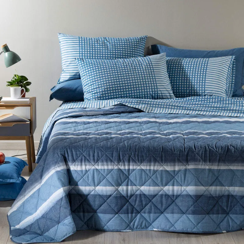 Copriletto Primaverile denim in Cotone 80 gr/mq