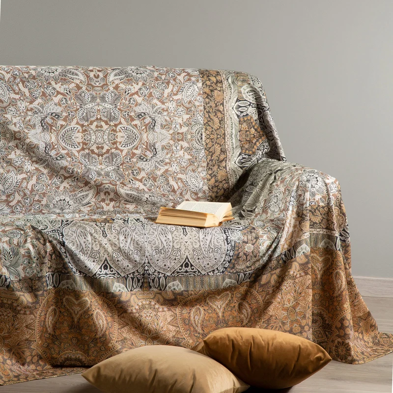Telo arredo Copridivano Grandecor vittoria Precious in Cotone