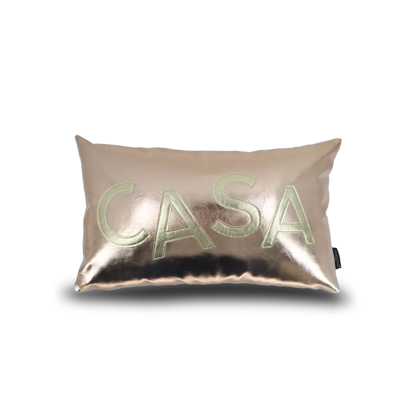 Cuscino Ibarra in similpelle iridescente