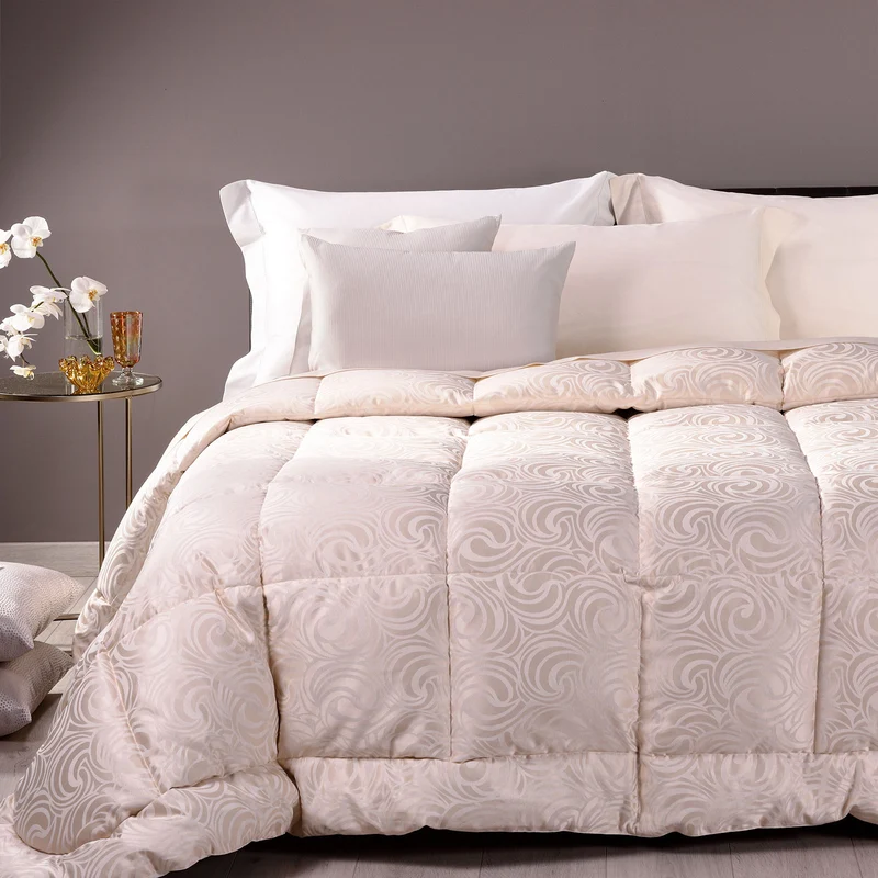 Trapunta in Piuma luxory Barocco in Raso Jacquard 230 gr/mq