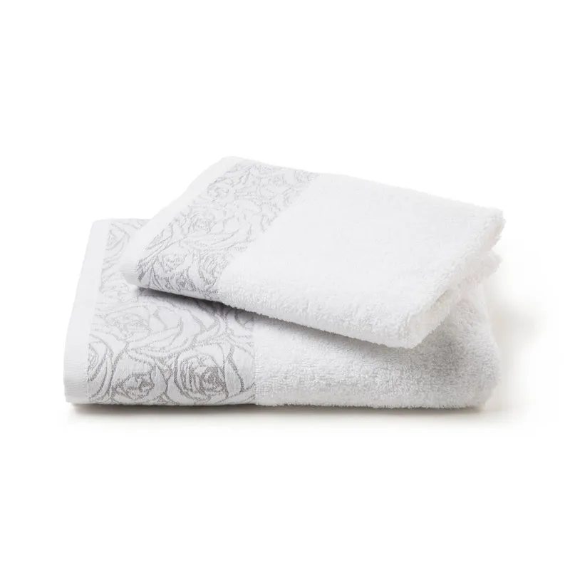 Asciugamano con Ospite in Cotone Sweet Roses Caleffi