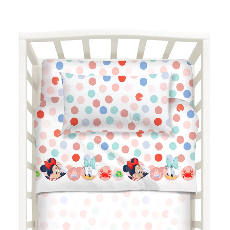Completo Lenzuola baby minnie in Cotone