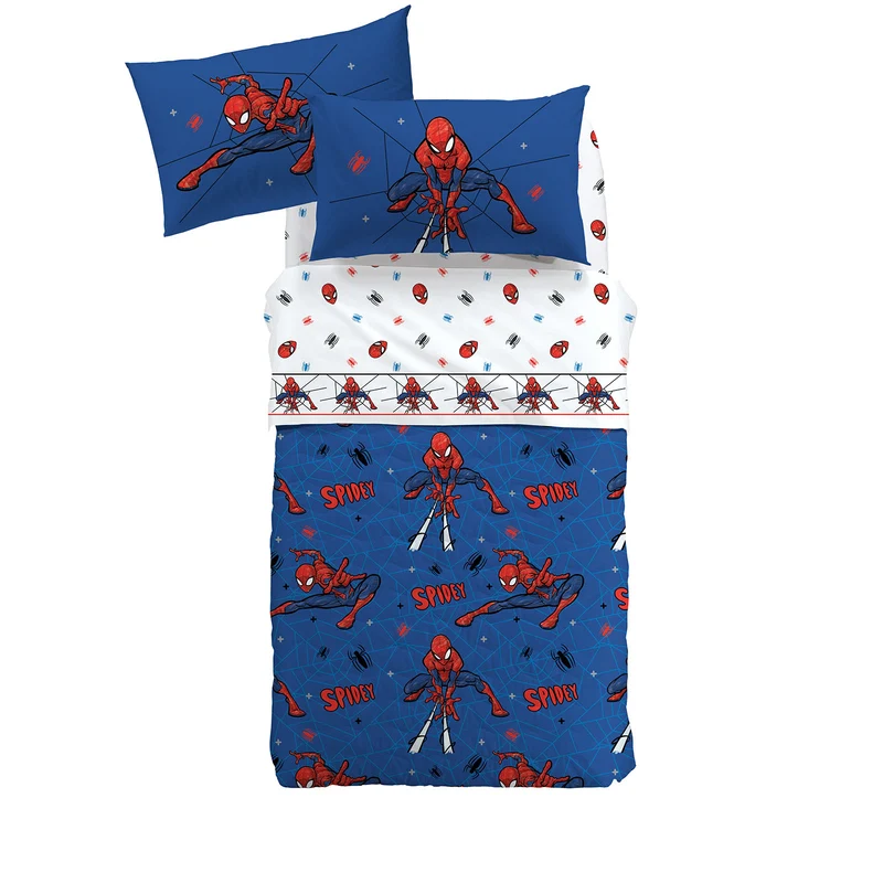 Copriletto Primaverile spiderman spidey in Cotone 90 gr/mq