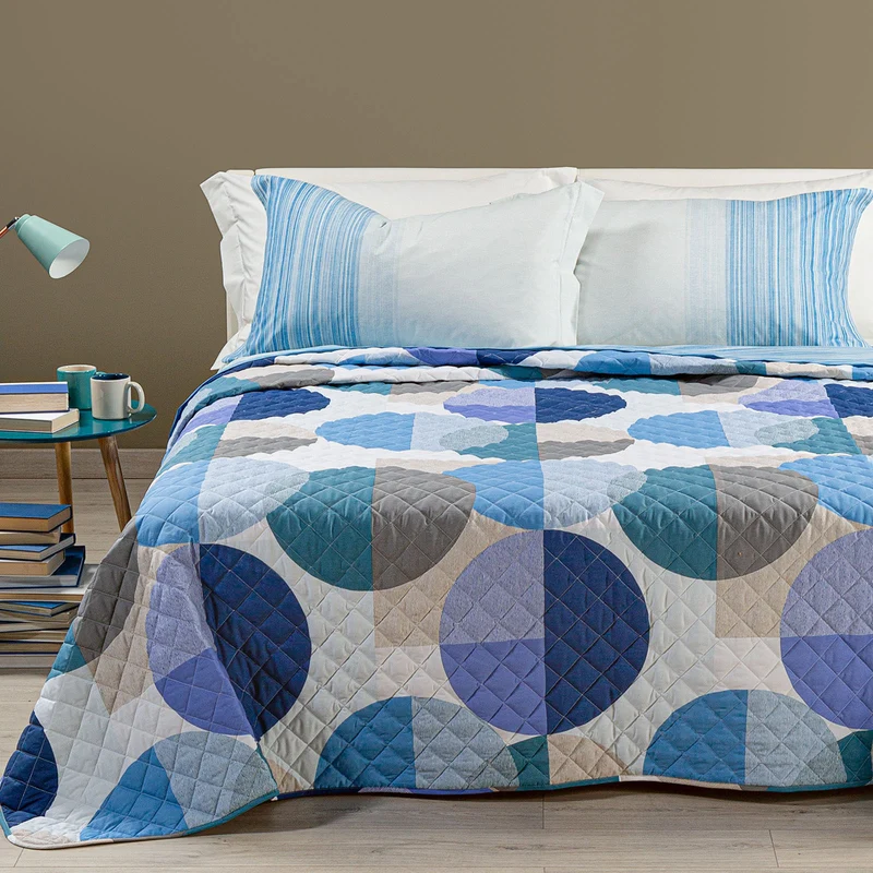 Copriletto Primaverile lido Geo Fantasy in Cotone 80 gr/mq