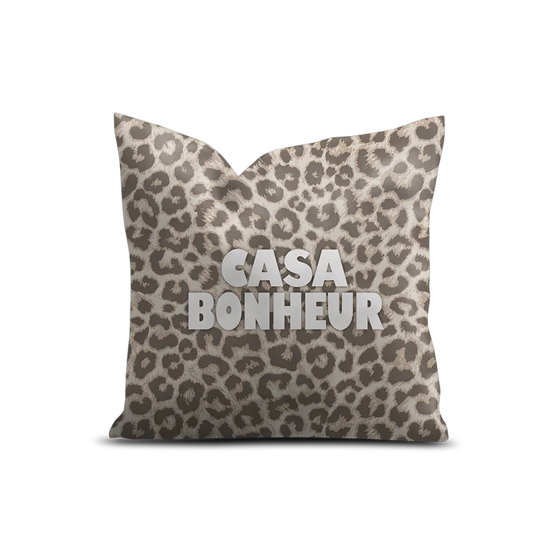 Cuscino in velluto leopardato Eleusis