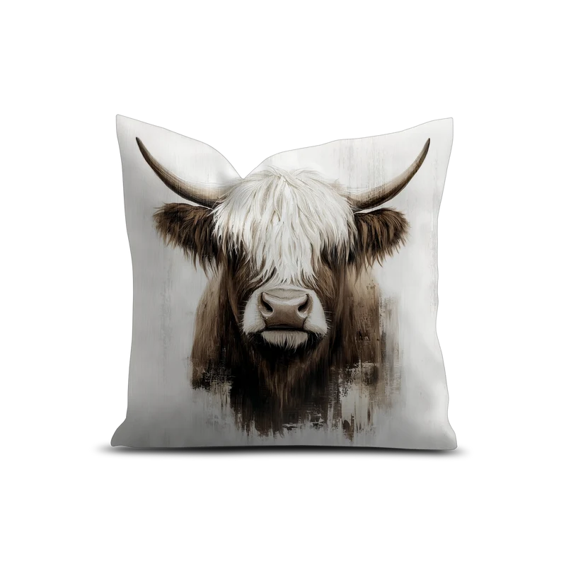 Cuscino in velluto di mucca Andermatt