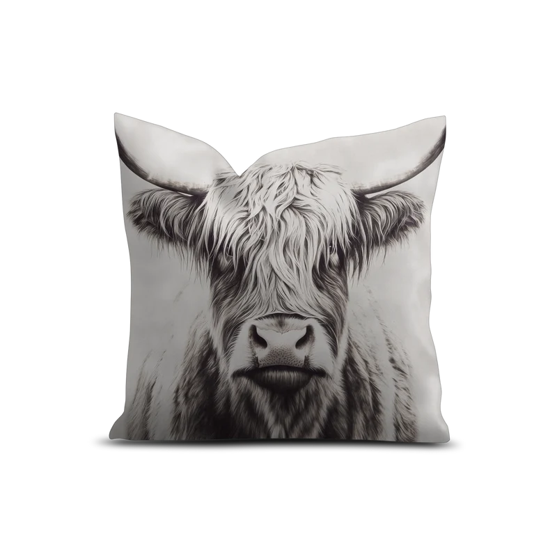 Cuscino in velluto di mucca Gruyeres