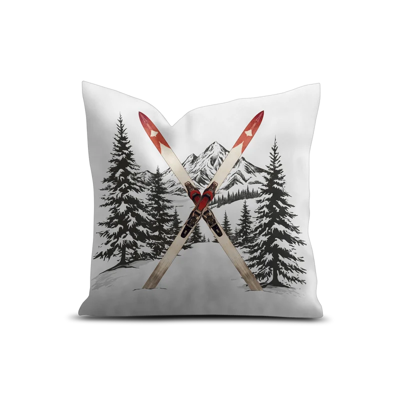 Cuscino in velluto Bonneval Ski