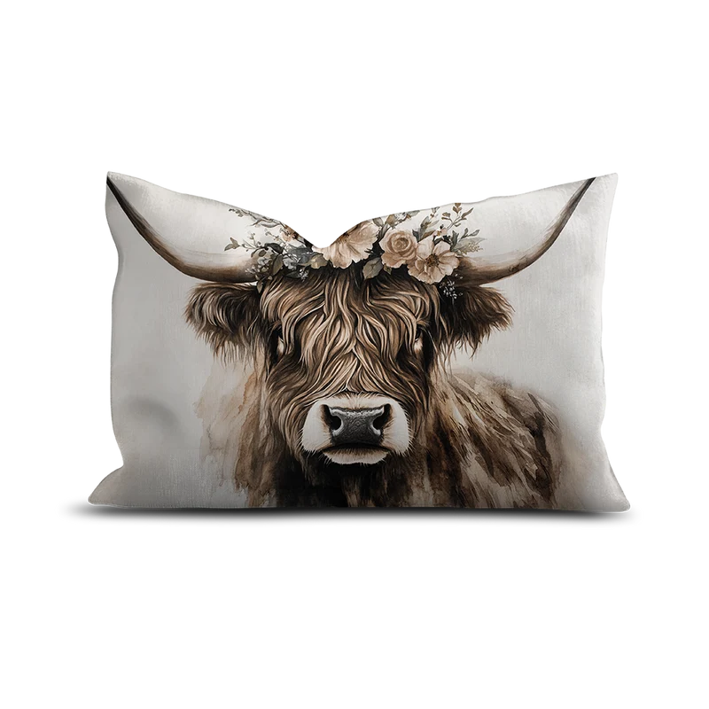 Cuscino in velluto con mucca Kanderstag