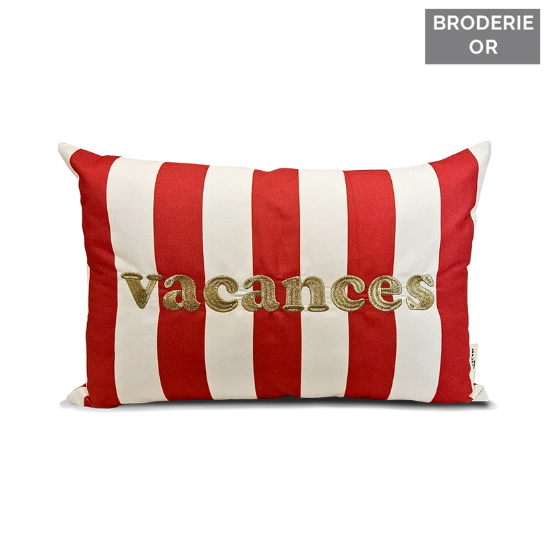 Cuscino da esterno ricamato Holiday