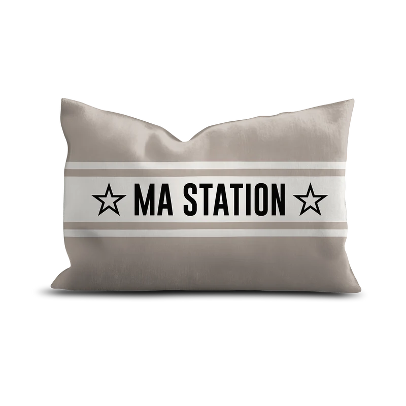 Cuscino in velluto personalizzato Montagna Ampezzo Beige
