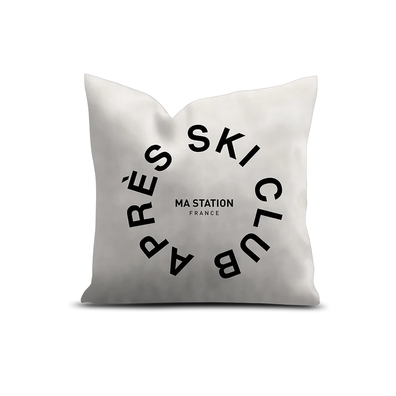 Cuscino in velluto personalizzato Ski Samoens
