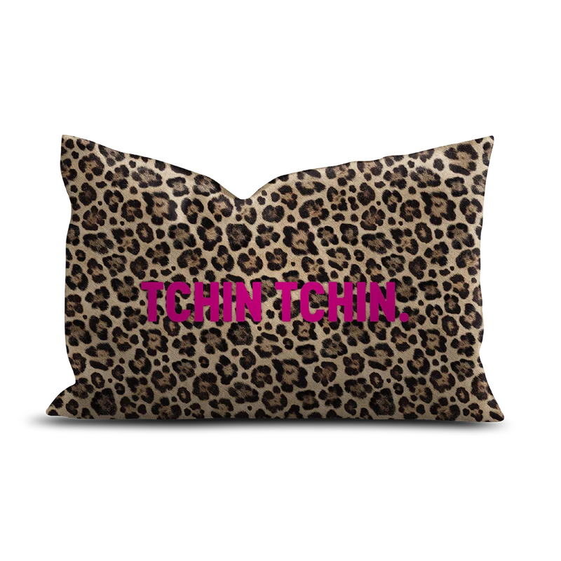 Cuscino in velluto leopardato Tchin Tchin